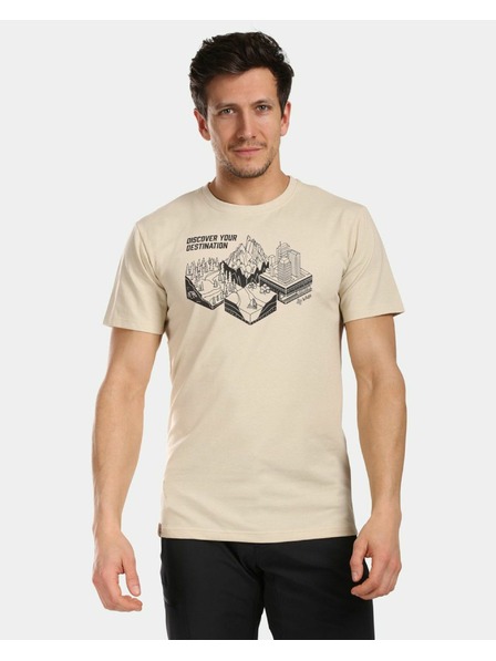 Kilpi Muška pamučna majica Kilpi VIBE-M Bež