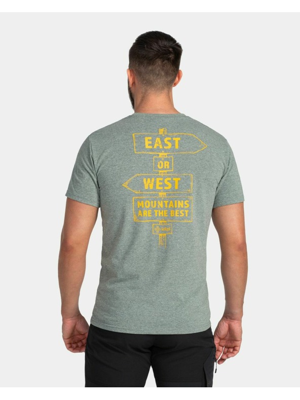 Kilpi Muška pamučna majica Kilpi BANDE-M Tamnozelena