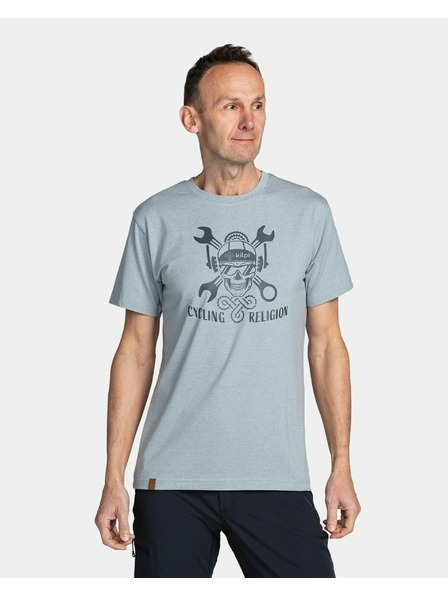 Kilpi Muška pamučna majica Kilpi SKULLY-M Svijetlosiva