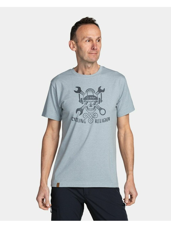 Kilpi Muška pamučna majica Kilpi SKULLY-M Svijetlosiva