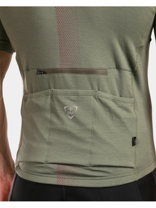 Kilpi Muški biciklistički dres s merinskom vunom Kilpi PETRANA-M Khaki