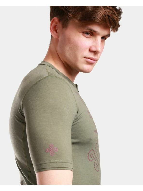 Kilpi Muški biciklistički dres s merinskom vunom Kilpi PETRANA-M Khaki