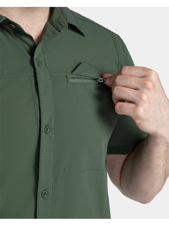 Kilpi Muška outdoor košulja Kilpi BOMBAY-M Tamno zelena