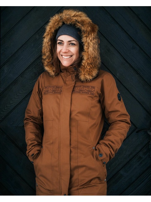 Kilpi Ženski zimski kaput Kilpi PERU-W Smeđa