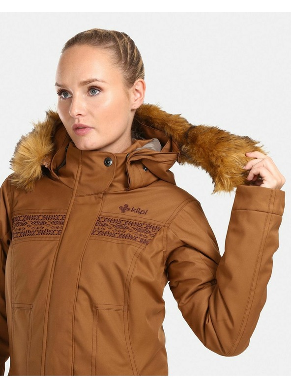 Kilpi Ženski zimski kaput Kilpi PERU-W Smeđa