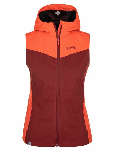 Kilpi Ženska softshell prsluk Kilpi CORTINA-W Tamno crvena