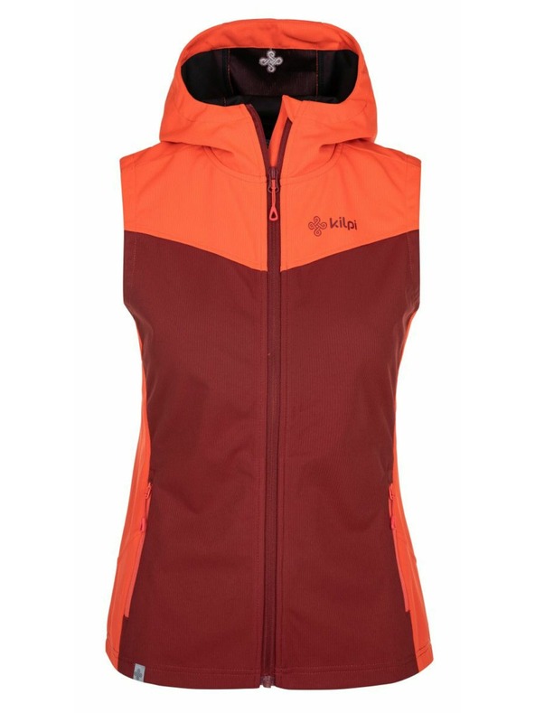 Kilpi Ženska softshell prsluk Kilpi CORTINA-W Tamno crvena