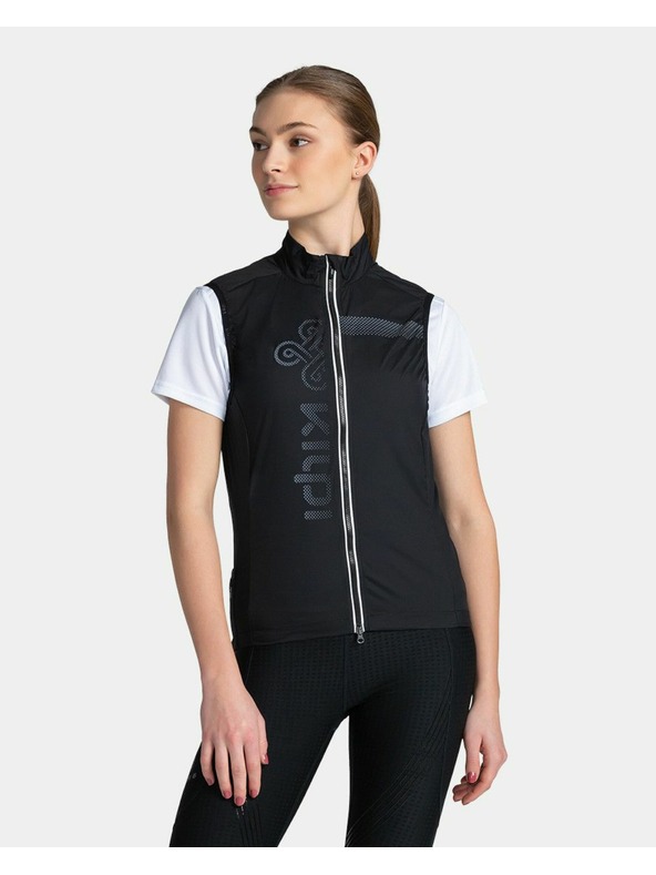 Kilpi Ženska vjetrootporna prsluk Kilpi FLOW-W Crna