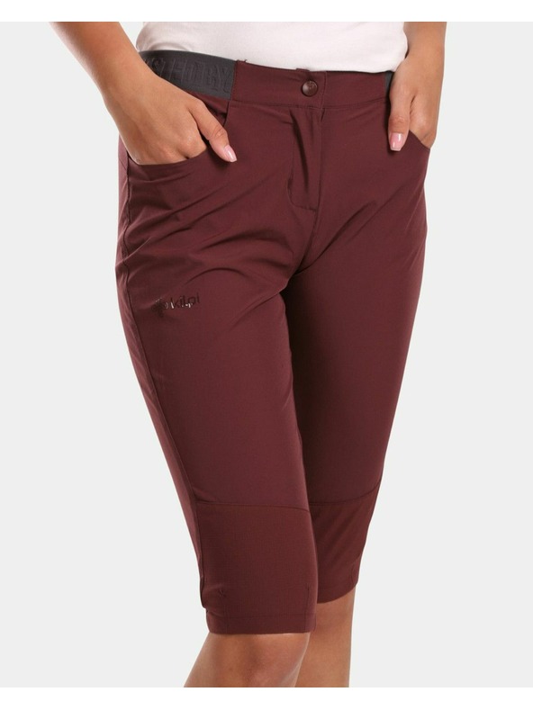 Kilpi Ženske outdoor 3/4 hlačice Kilpi MEEDIN-W Tamnocrvena