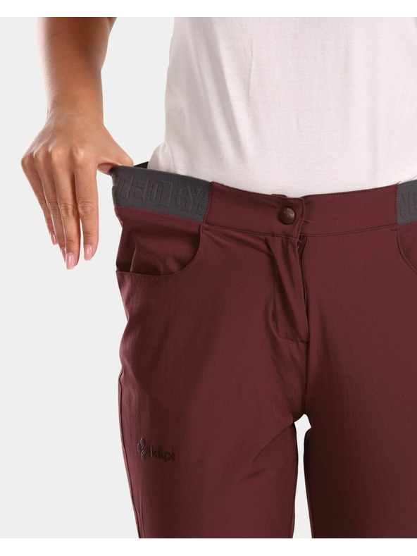 Kilpi Ženske outdoor 3/4 hlačice Kilpi MEEDIN-W Tamnocrvena