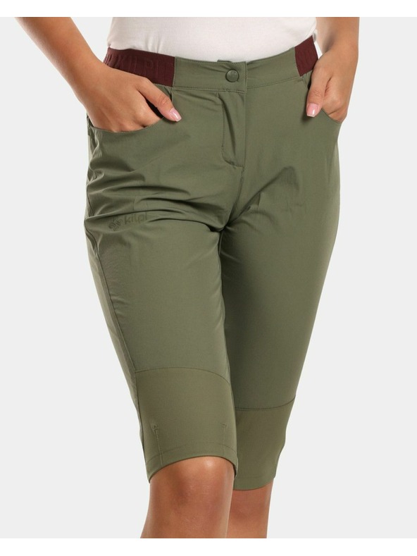 Kilpi Ženske outdoor 3/4 hlačice Kilpi MEEDIN-W Kaki