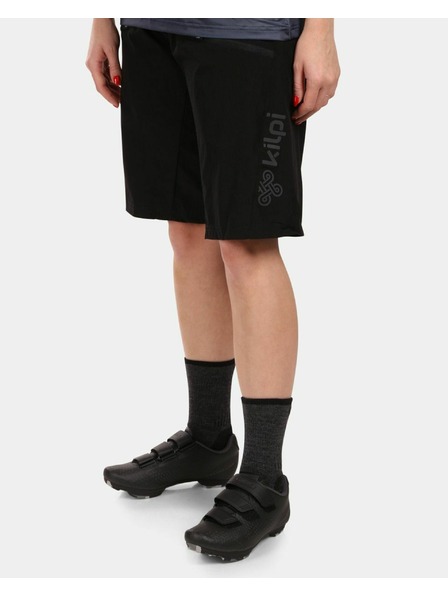 Kilpi Ženske biciklističke kratke hlačice Kilpi TRACKEE-W Crna