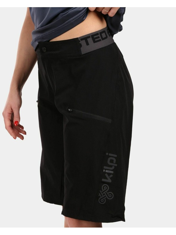Kilpi Ženske biciklističke kratke hlačice Kilpi TRACKEE-W Crna