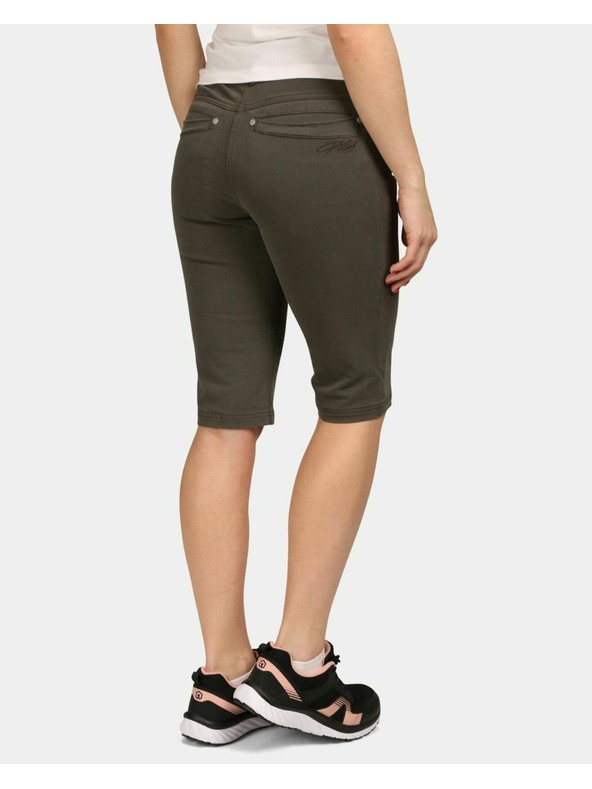 Kilpi Ženske pamučne kratke hlačice Kilpi PARIVA-W Tamnozelena