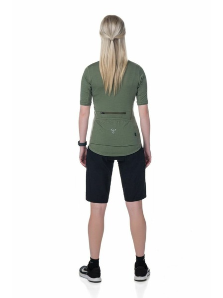 Kilpi Ženske biciklističke kratke hlačice Kilpi TRACKEE-W Tamnocrvena