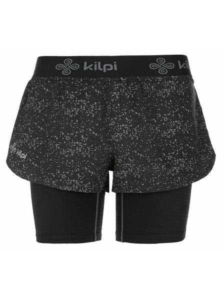 Kilpi Ženske trčeće kratke hlačice 2 u 1 Kilpi BERGEN-W Crna