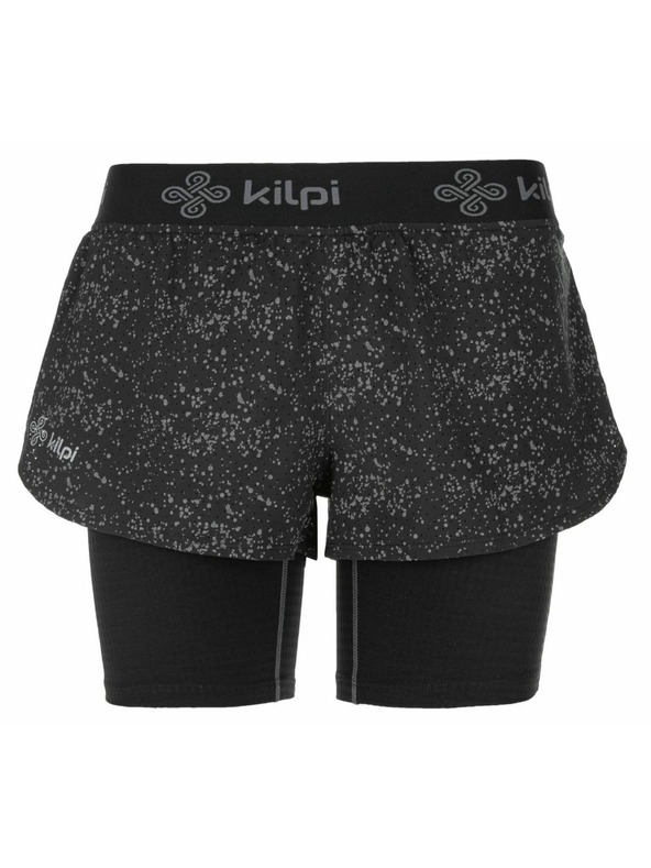 Kilpi Ženske trčeće kratke hlačice 2 u 1 Kilpi BERGEN-W Crna