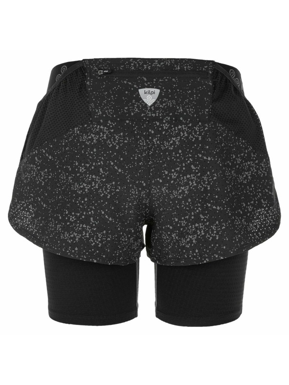 Kilpi Ženske trčeće kratke hlačice 2 u 1 Kilpi BERGEN-W Crna