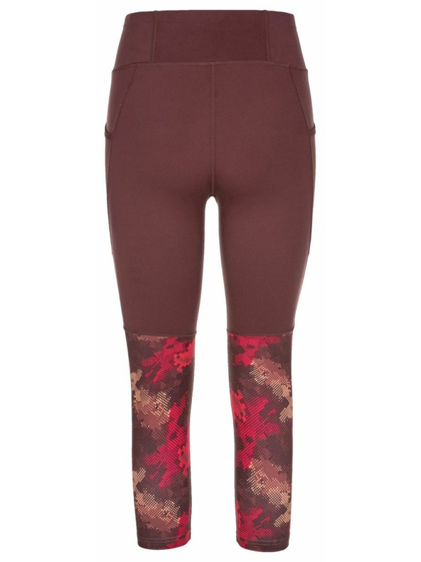 Kilpi Ženske 3/4 fitness legice Kilpi SOLAS-W Tamno crvena