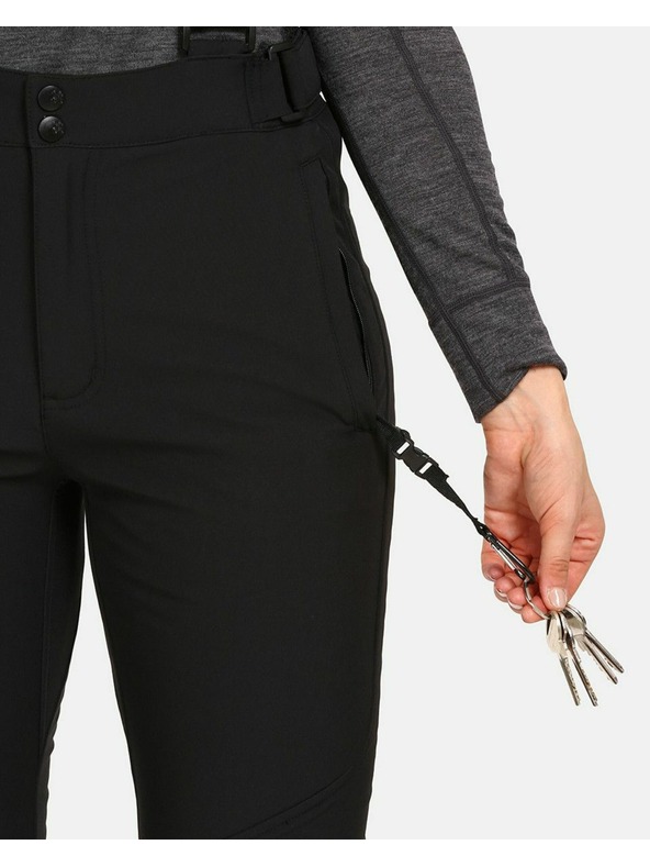 Kilpi Kilpi RHEA-W ženske Softshell skijaške hlače crne