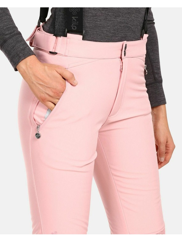 Kilpi Ženske softshell skijaške hlače Kilpi DIONE-W Svijetloružičasta