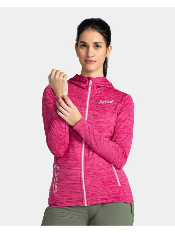 Kilpi Ženska sportska dukserica s kapuljačom Kilpi SEVELEN-W Ružičasta