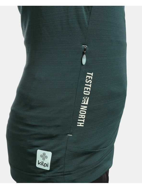 Kilpi Ženska rastezljiva majica s kapuljačom Kilpi MEMPHIS-W tamno zelena