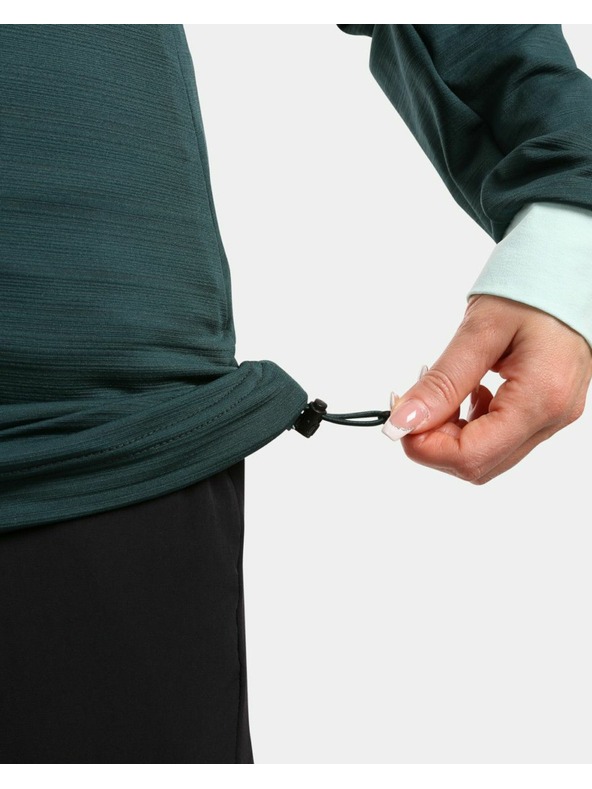 Kilpi Ženska rastezljiva majica s kapuljačom Kilpi MEMPHIS-W tamno zelena