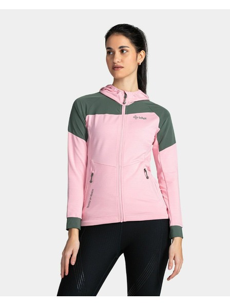 Kilpi Ženska rastezljiva dukserica s kapuljačom Kilpi MEMPHIS-W Svijetlo ružičasta