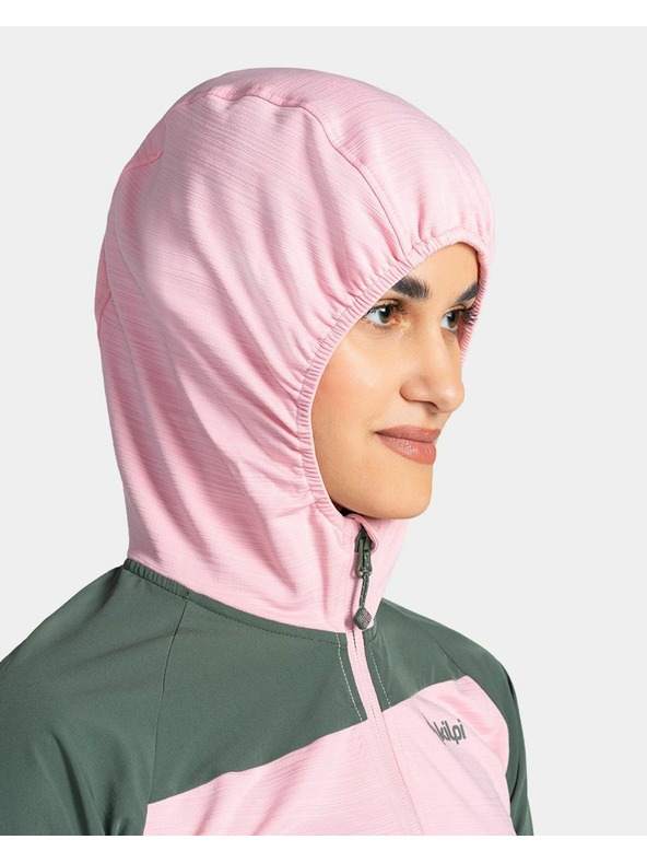 Kilpi Ženska rastezljiva dukserica s kapuljačom Kilpi MEMPHIS-W Svijetlo ružičasta