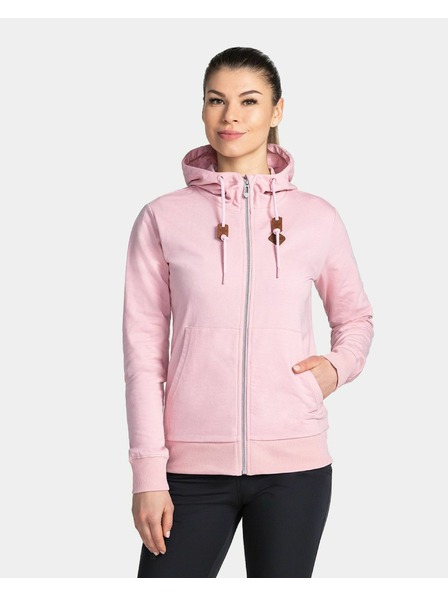 Kilpi Ženska pamučna dukserica Kilpi TARALI-W Svijetlo ružičasta