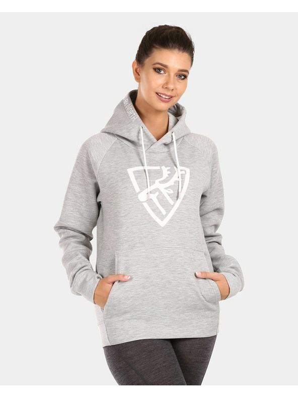 Kilpi Ženska pamučna dukserica Kilpi FJELA-W Svijetlo siva