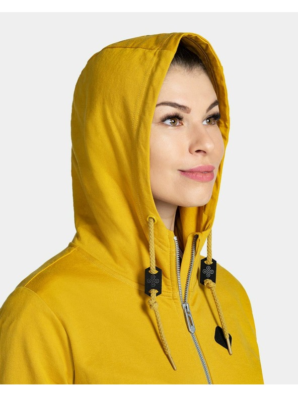 Kilpi Ženska pamučna dukserica Kilpi TARALI-W Zlatna