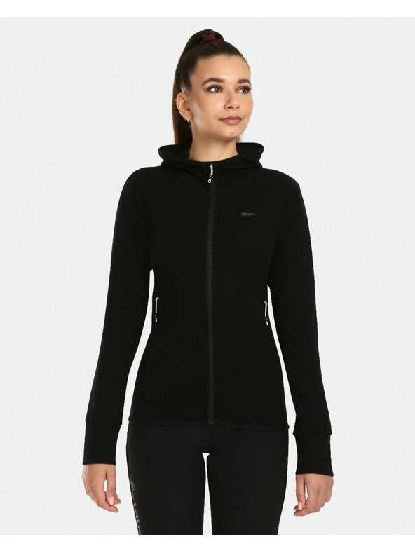 Kilpi Ženski džemper od merino vune Kilpi WOLIE-W Crna