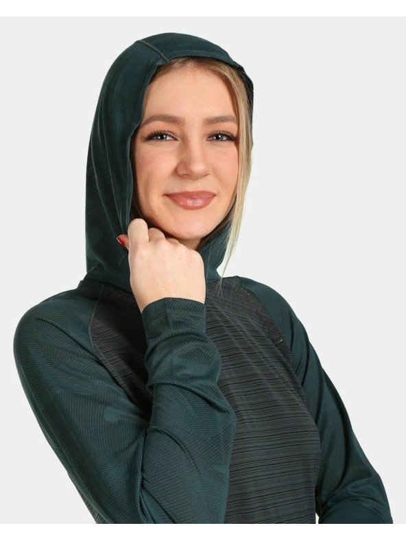 Kilpi Ženska majica za trčanje Kilpi AILEEN-W Tamno zelena
