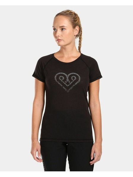 Kilpi Ženska majica od merino vune Kilpi ZARJA-W Crna