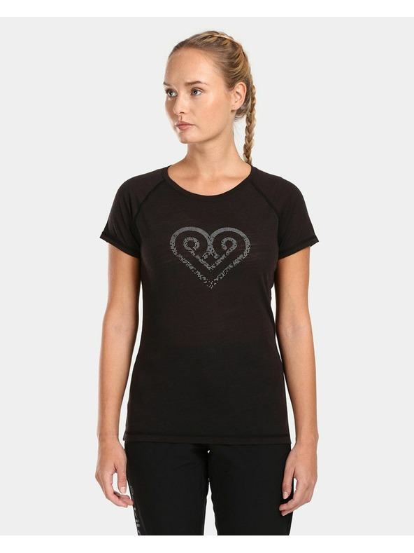 Kilpi Ženska majica od merino vune Kilpi ZARJA-W Crna