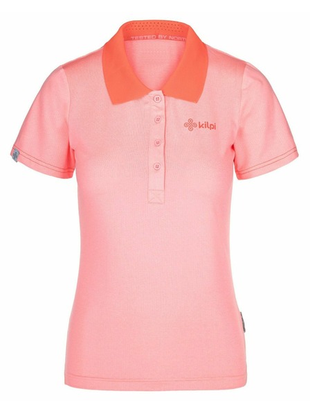 Kilpi Ženska funkcionalna polo majica Kilpi COLLAR-W Svijetlo ružičasta