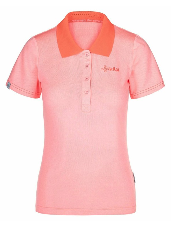 Kilpi Ženska funkcionalna polo majica Kilpi COLLAR-W Svijetlo ružičasta