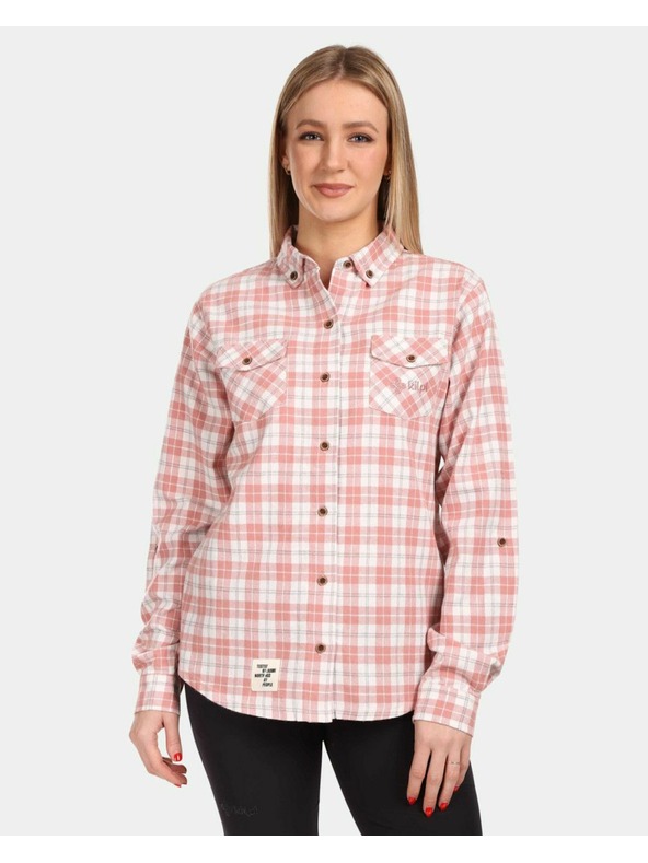 Kilpi Ženska sportska flanelska majica Kilpi FLANNY-W Pink