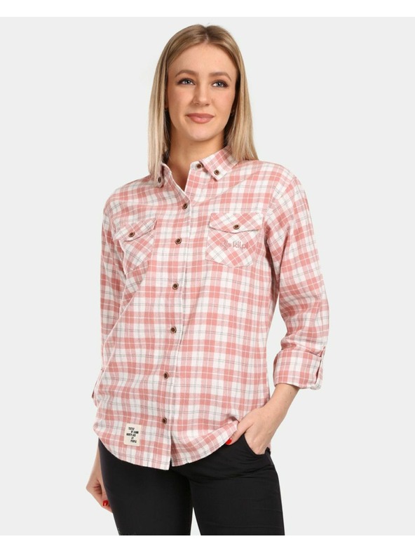 Kilpi Ženska sportska flanelska majica Kilpi FLANNY-W Pink
