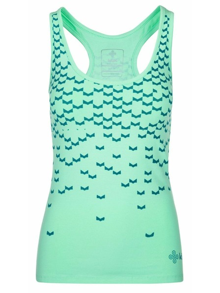 Kilpi Ženski pamučni top Kilpi LEAVES-W Tirkizna