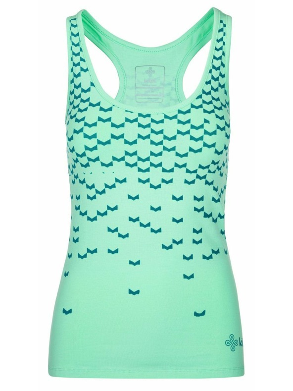 Kilpi Ženski pamučni top Kilpi LEAVES-W Tirkizna