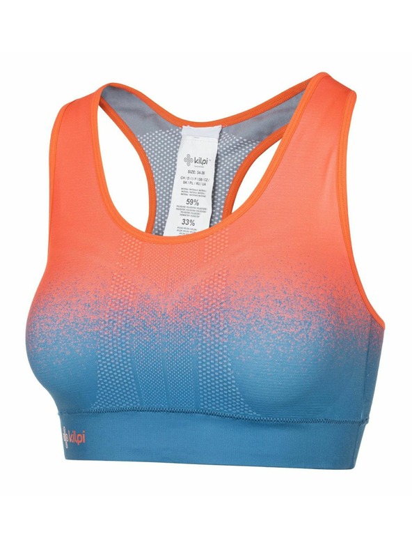 Kilpi Ženski bešavni sportski grudnjak Kilpi WINIE-W Koraljna
