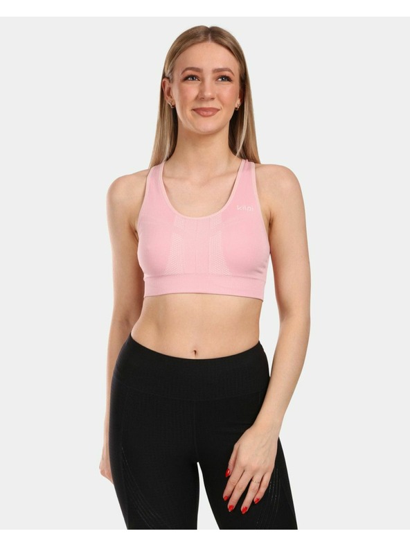 Kilpi Ženski sportski bešavni grudnjak Kilpi WINIE-W Svijetlo ružičasta