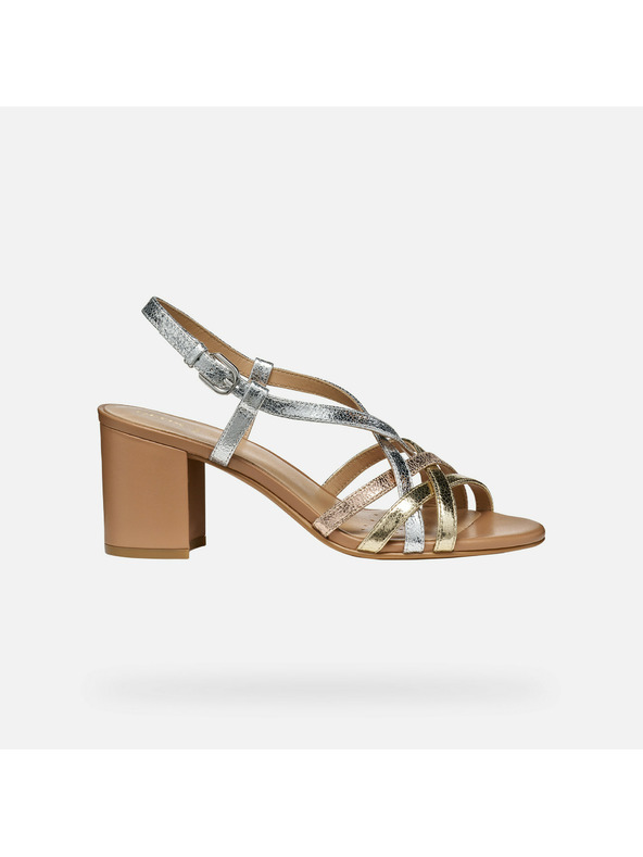 Geox Zlatne ženske sandale Geox Virnilisa 65 S