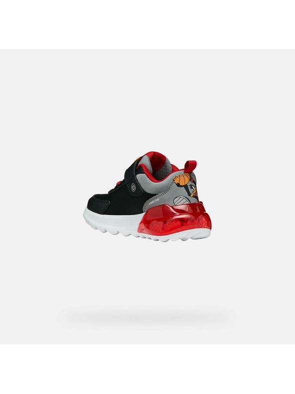 Geox Crne dječje svjetleće tenisice Geox Activart Illuminus