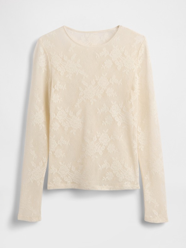 GAP Čipkasti prozirni top GAP