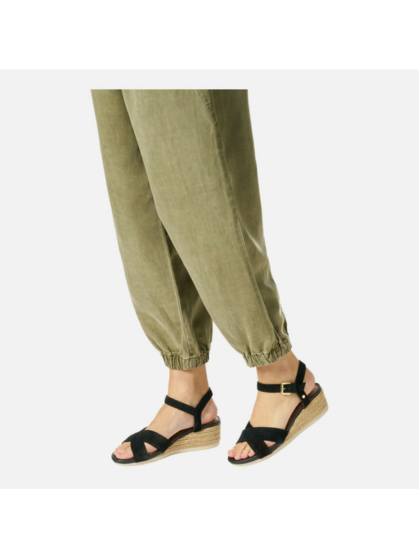 Geox Crne ženske sandale Geox Ischia Corda