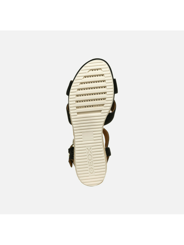 Geox Crne ženske sandale Geox Ischia Corda